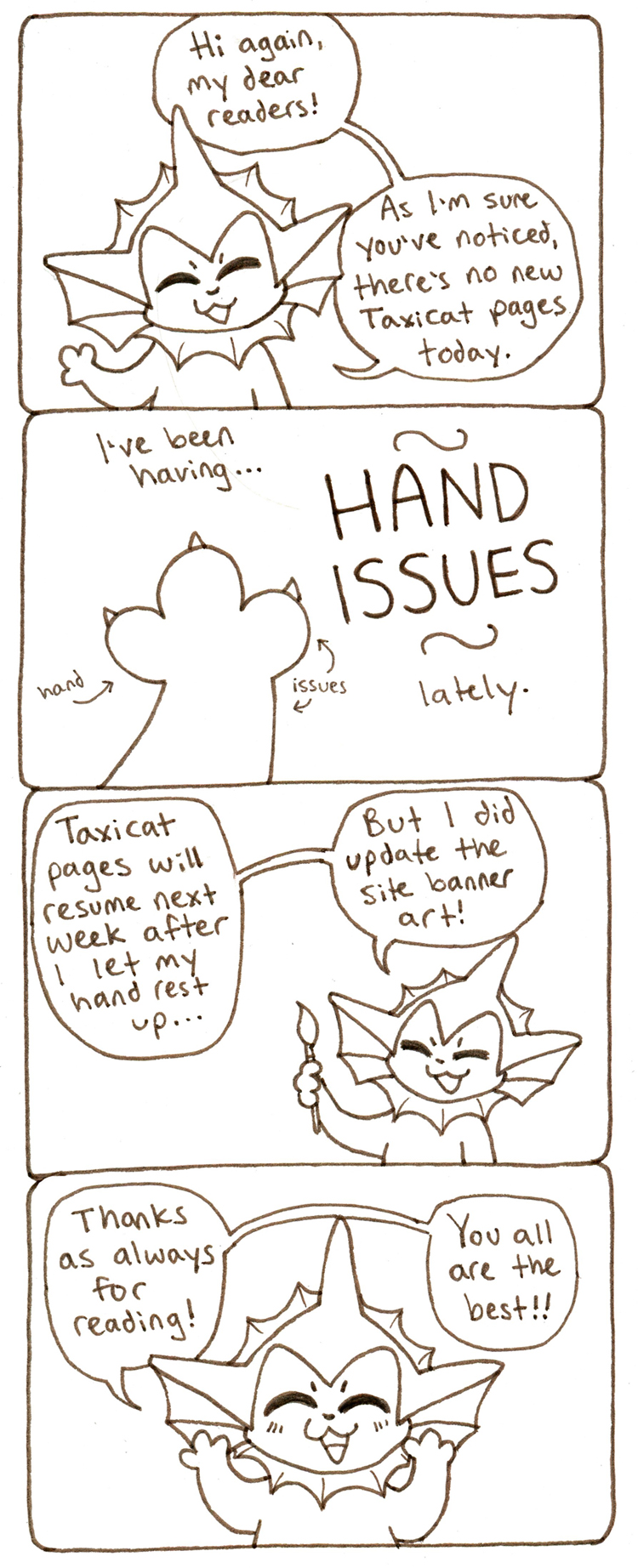Its hard to draw comics when you only have 3 fingers.